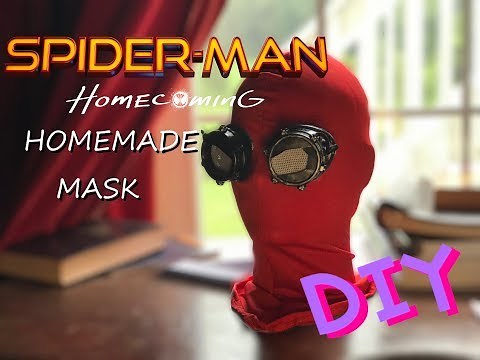 Spiderman Homecoming Homemade Mask || DIY Spider-Man mask