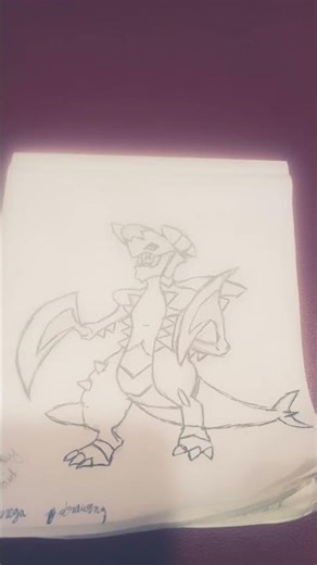 i drew garchomp dragon 🐉🐲