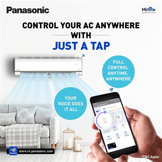 Take control of your comfort like never before with Panasonic ACs. Whether you're at work, on the go, or simply relaxing on your couch, you can effortlessly adjust your AC settings to suit your preferences. Shop here: https://pnsnic.com/AirCon #PanasonicACs #PanasonicIndia | Panasonic India