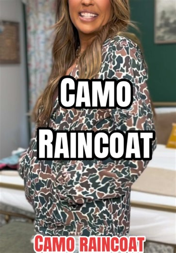 I’m just saying this is one of my favorite raincoats. It’s comfortable lightweight and thin perfect for spring and summer. #Camo #Camoprint #Raincoat #RainyDay #TikTokShopFashionWeek.