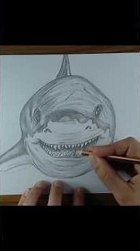 ARTIST TRIES TO RECREATE A MEGALODON #drawing #drawing #megalodon