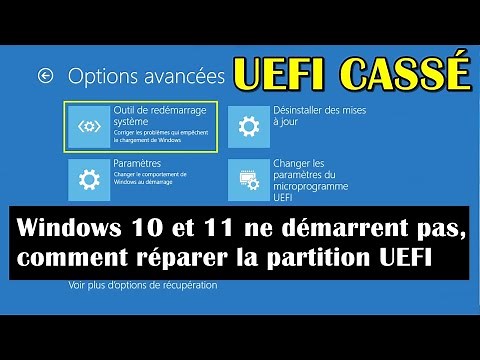 Windows 10 et 11 Ne Démarrent pas, Comment Réparer la Partition UEFI