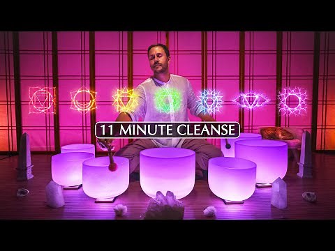QUICK **Chakra Rebalancing** Sound Bath (11 minute cleanse)