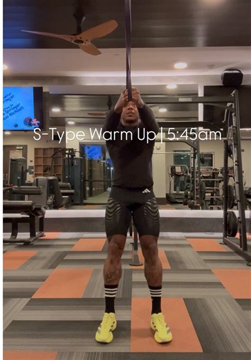 S-Type Warm Up | 5:45am #seanwilson #fyp #stypewarmup #warmupexercise #warmup The S type warm-up is a full-body exercise routine, created by Wellness Consultant Sean Wilson, that is designed to serve simultaneously as both a cardiovascular and a strength training activity. 💪🏽Strength Training Perspective •Muscle Activation •Toning and Strengthening •Improved Performance 🫀Cardiovascular Perspective •Gradual Increase in Heart Rate •Enhanced Endurance •Increased Blood Flow Pros of Combining Both
