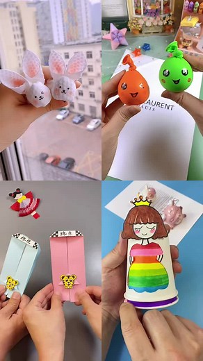 Creative Craft Projects with Colorful Paper and Clay