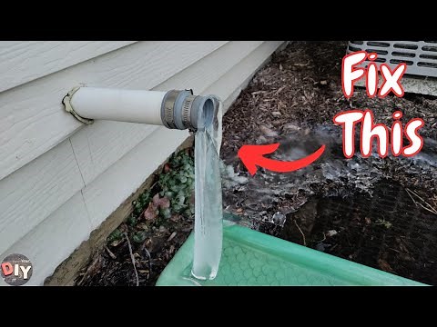 Easy fix for a frozen Sump pump line