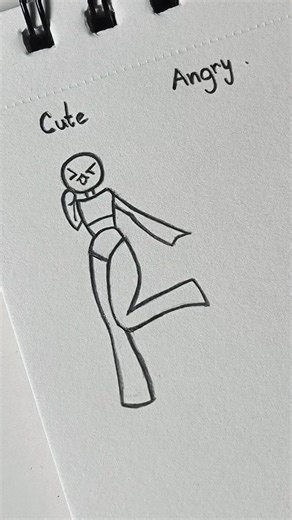 sksamim on Instagram: "How to draw stickman body Tutorial✏️ (cute, angry,elegant) #drawing#tutorial #howtodraw #sketch #art #artist #fypシ"