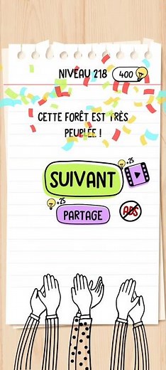 Brain test niveau 218 - Trouver tous les animaux
