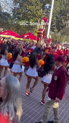 USC Song Girls pregame. #shorts #pubclub #cheerleaders #usc