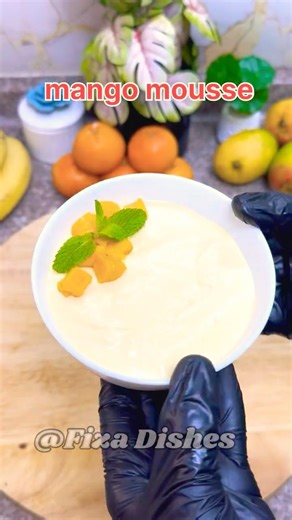 Best Mango Mousse Discovery 🥭Easy Eggless 3-Ingredient Mango Dessert Recipe for Kids #Shorts #viral