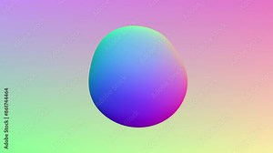 Colorful ball on a vibrant background - a versatile design element or symbolic representation of the rainbow and its associations