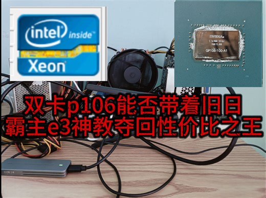 e3神教搭配双卡p106，带宽恐成最大瓶颈