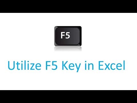 Function keys in excel : Utilize F5 Key