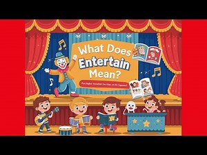 What Does Entertain Mean? | Fun English Vocabulary for Kids and 3rd Graders!