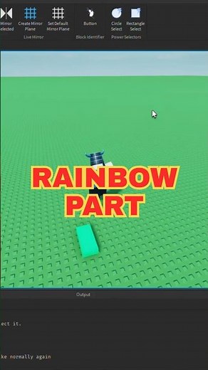 Make A Rainbow Part in 16 Seconds in Roblox Studio! #robloxstudio