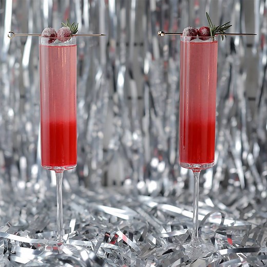 Cranberry French 75 Make your New Year's one to remember with this holiday twist on a classic cocktail. #CIROCtheNewYear | Tasty