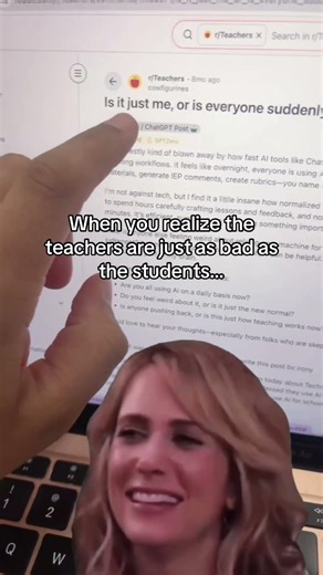 Using AI to write a post complaining about AI 🤔 #reddit #aidetector #chatgpt #ai #gptzeroad