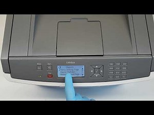HOW TO PRINT SELF TEST PAGE ON LEXMARK E460DN