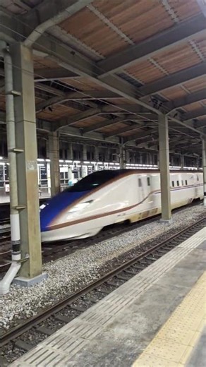 待ってました！F32編成e7系回送列車が長岡駅を高速通過！上越新幹線長岡駅2025.8.19＃上越新幹線 ＃長岡駅#新幹線高速通過#e7系