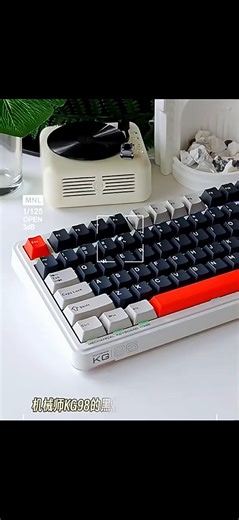 机械师KG98 三模客制化机械键盘 无线蓝牙有线电竞游戏办公键盘 HIFI打字音RGB灯效98键 GR银轴 经典蓝