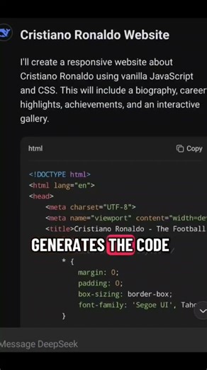 “I built a full website with AI in minutes… watch this.” #ai #aitutorial