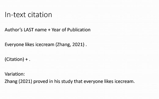 APA格式简单快速介绍