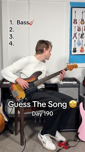 Day 190 | Can you guess the song? 🤠 Made this with my Loop Station (Boss RC-3) 🎶 #guessthesong