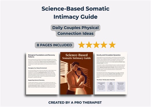 Science-based Somatic Intimacy Guide | Daily Couples Physical Connection Ideas | Pelvic Tilt Elevation Checklist - Etsy