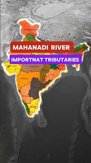 Mahanadi River and its important Tributaries #shorts #didyouknow #river