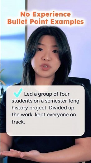 Resume Bullet Point Examples for Teens with No Experience