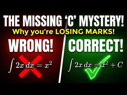 Why Do We Add "+C" in Integration? The Constant of Integration Explained