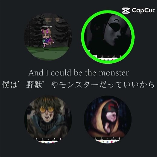blood moon x hoodie x masky x Toby x creepy lust
