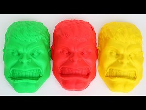 DIY How To Make Hulk Play Doh SuperHeroes Learn Colors Mighty Toys