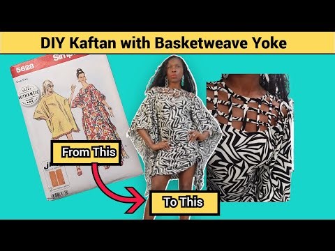 DIY Vintage Kaftan with Basket Weave Yoke