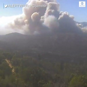 5.3K views · 108 reactions | Timelapse footage captures smoke billowing across the ranges from Zogg Fire in California. https://abcn.ws/36dxrZR | ABC World News Tonight with David Muir | Facebook