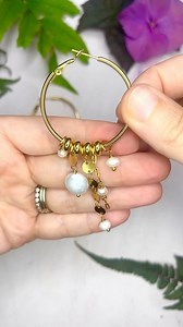 Simple, elegant, and handmade 💫 We’re obsessed with these DIY hoop earrings featuring some lovely pearl dangles! ⁠ Want to make your own? Tap the link in bio to watch the full tutorial and shop all the supplies!⁠ 🤍 ⁠ #DIYJewelry #PearlEarrings #JewelryMaking #HoopEarrings #CherryTreeBeads | Cherry Tree Beads