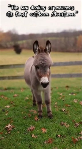 “Journey of a Mini Donkey – The Tiny Donkey Who Grew Strong” #animals