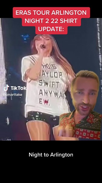Taylor Swift 22 Shirt Theory Update - Arlington Night Two Eras Tour