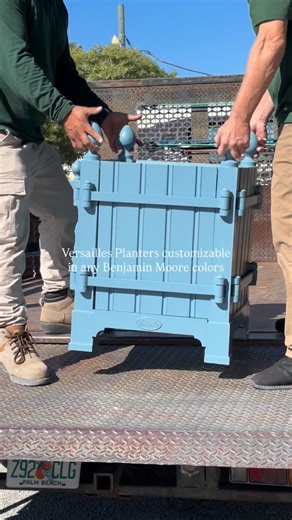 Authentic Provence Versailles Planter Box, originally designed by André Le Nôtre for the Gardens of Versailles. Customizable in any Benjamin Moore color and available in three sizes. For pricing information, please email info@authenticprovence.com or call 561-805-9995 ___ #authenticprovence #antiquedealersofinstagram #interiorarchitecture #Versailles #orangerie #provence #versaillesplanters #frenchplanters #planterboxes #anduzeplanters #anduzepots #frenchplanters #palmabeach | Authentic Provence