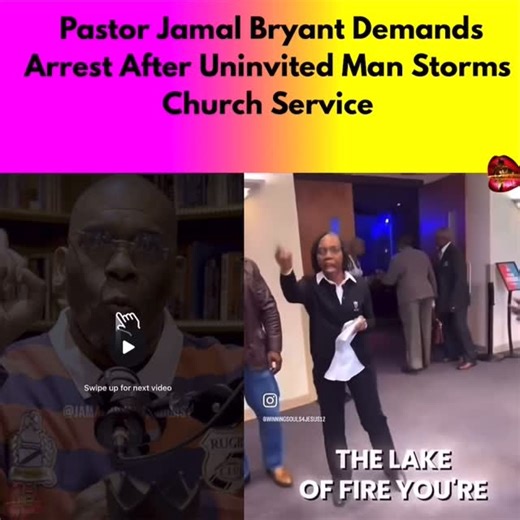 The Gworls Are Fighting on Instagram: "Pastor Jamal Bryant Demands Arrest After Uninvited Man Storms Church Service Pastor Jamal Bryant is calling for the arrest of a man who stormed a worship service at New Birth Missionary Baptist Church, pulled out a camera, and began shouting condemnations during the service. Bryant says the disruption crossed the line from free speech into criminal behavior, arguing that churches should remain safe spaces for worship without harassment or intimidation. Onli