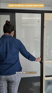 SLIDING BAR LOCK INSTALL | GLASS PATIO PET DOOR