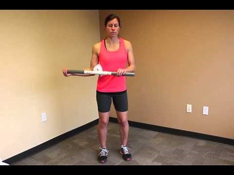 Standing Shoulder External Rotation AAROM With Dowel