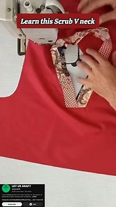 Scrub Neckline tutorial. Watch and learn #neckline #vneck #sewing | Confidence Ogbonna
