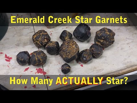 Test Cutting Star Garnets