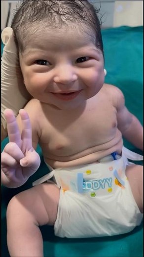 New born reaction after birth #adoreble #newbornbaby #adorably #baby #cute #cute