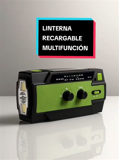 Imprescindible en caso de emergencia. Linterna recargable multifuncional. #tiktokshop #regalodenavidad #emergenciaclimatica #comprainteligente #linternamultifuncional