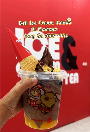 Yang suka Ice cream Satu Liter Dari Momoyo yang Ice Cream nya pure coklat dan rasanya cream banget dengan taburan Popcorn dan dapet 2 cone nya juga , dan kamu bisa dapetin promo Ice cream ini di Tag lokasi aku dan dapetin promonya !!!! #momoyo #Capybara #momoyochoco #IcCream #PromoMakanHarian