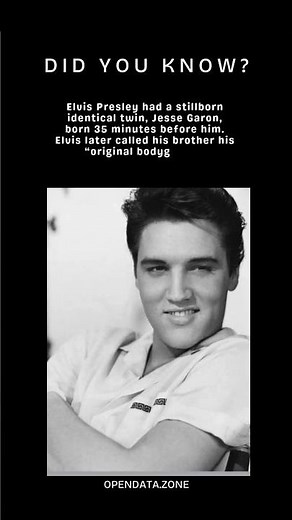 Elvis Presley had a twin.