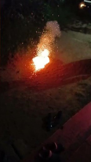 Backyard Firecrackers Lighting Up the Night!