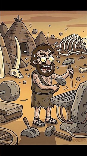 Ancient caveman discovered energy drink and discovered something shocking